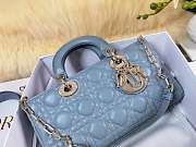 Dior Lady D-Joy Bag Blue 26cm - 2