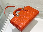 Dior Lady D-joy Bag Orange 26cm - 3