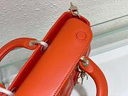Dior Lady D-joy Bag Orange 26cm - 5