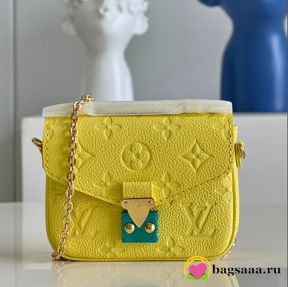Louis Vuitton Pochette Metis Mini Bag Yellow - 1