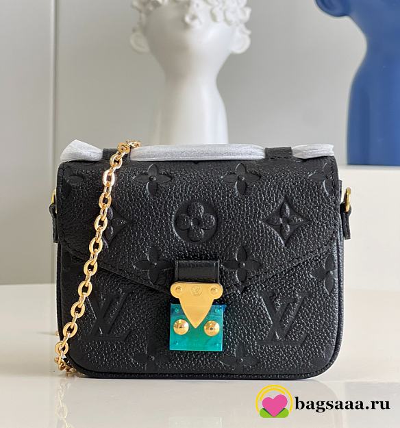 Louis Vuitton Pochette Metis Mini Bag Black M81390 - 1