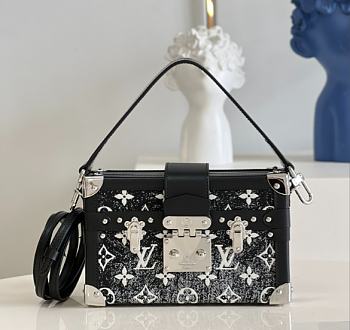 Louis Vuitton Petite Malle Box Shoulder Bag Balck M59363