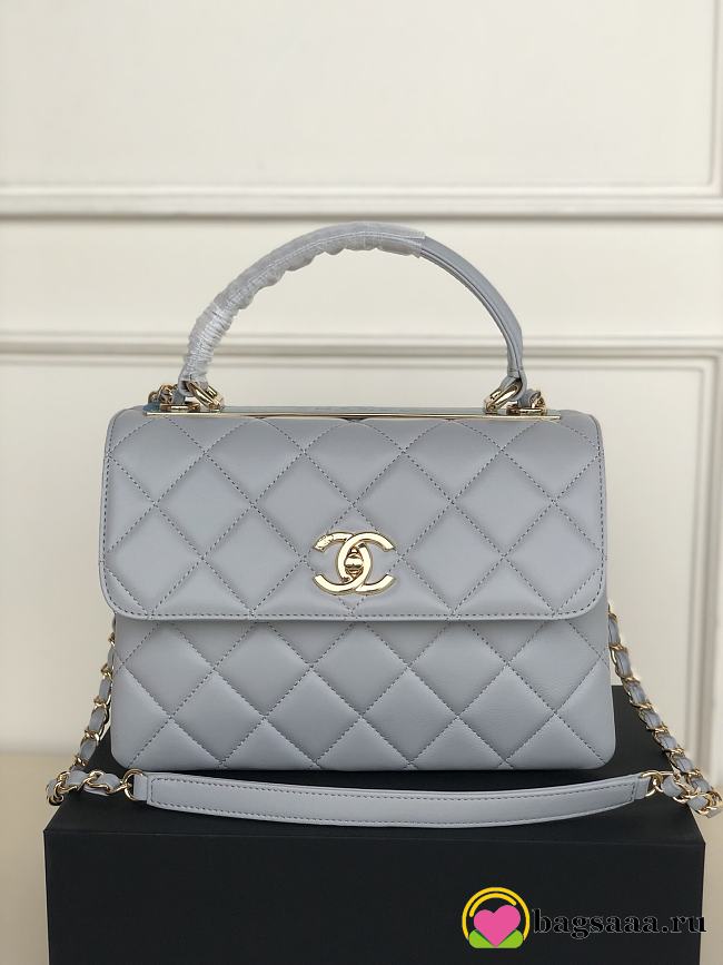 Chanel Trendy CC Handle Bag Grey 92236 - 1