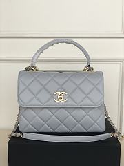 Chanel Trendy CC Handle Bag Grey 92236 - 1