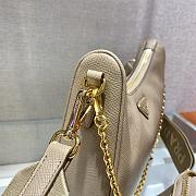 Prada Re-Edition 2005 Saffiano Leather Bag Beige 1BH204 Beige - 2