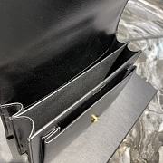 YSL Monogram Sunset Leather Crossbody Bag 442906 Black with gold hardware 22cm - 2