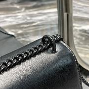 YSL Monogram Sunset Leather Crossbody Bag 442906 Black 22cm - 6