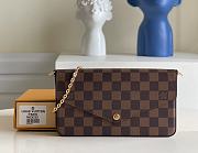 Louis Vuitton Damier Canvas Pochette Felicie Wallets Handbag 63032 - 1