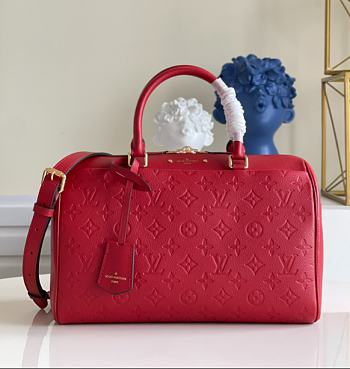 Louis Vuitton SPEEDY Bag with Red 30cm