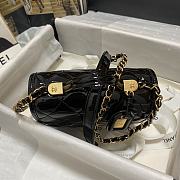 Chanel Mini Flap Bag Patent Leather 17cm  - 3