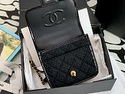 Chanel Mini Flap Bag Black 17cm - 4