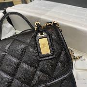 Chanel Mini Flap Bag Caviar Black 17cm - 4