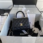 Chanel Mini Coco Handle Pale Gold AS2215 13CM - 1
