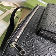 Gucci GG Embossed Belt Bag Black - 6