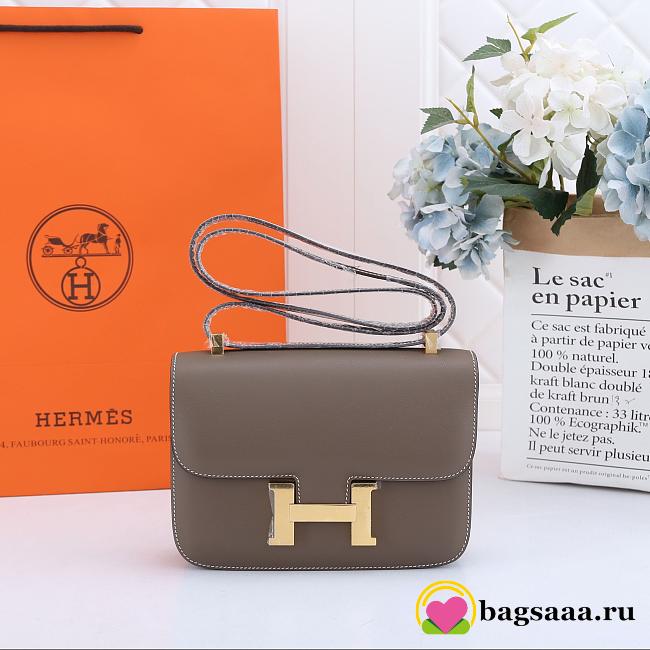 Hermes Constance Bag Gold 19CM - 1