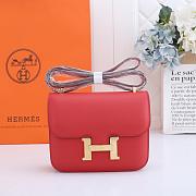 Hermes Constance Bag Gold Red 19CM - 1