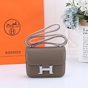 Hermes Constance Bag Silver 19CM - 1