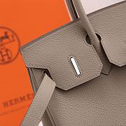 Hermes original togo leather birkin 30cm bag in Gray - 5