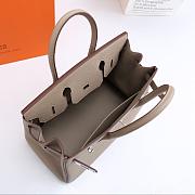 Hermes original togo leather birkin 30cm bag in Gray - 2