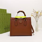 Gucci Diana Top Small HandBags 27cm Brown - 1