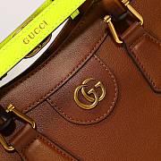 Gucci Diana Top Small HandBags 27cm Brown - 3