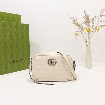 Gucci Marmont Mini Shoulder Bag White 18CM 