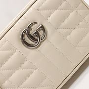 Gucci Marmont Mini Shoulder Bag White 18CM  - 2
