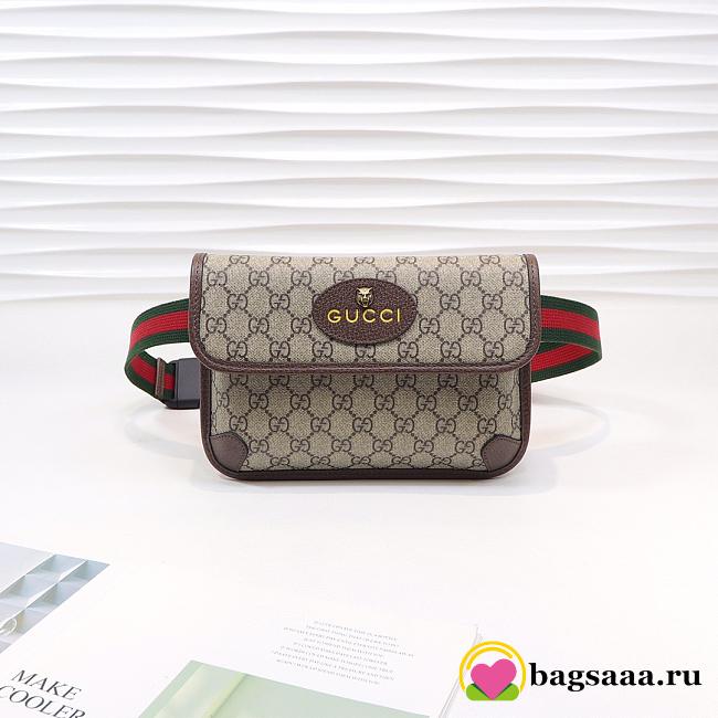Gucci Supreme belt bag Khaki 493930 - 1
