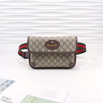 Gucci Supreme belt bag Khaki 493930