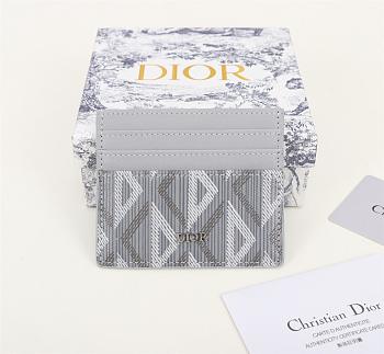 Dior Men Card Holder Grey