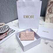 Dior Lady Lambskin Wallet Pink - 1