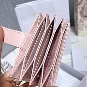 Dior Lady Lambskin Wallet Pink - 2