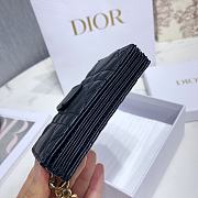 Dior Lady Lambskin Wallet Black - 5