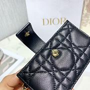 Dior Lady Lambskin Wallet Black - 4