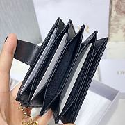 Dior Lady Lambskin Wallet Black - 2