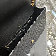 YSL Envelope Large Bag black gold hardware - 6