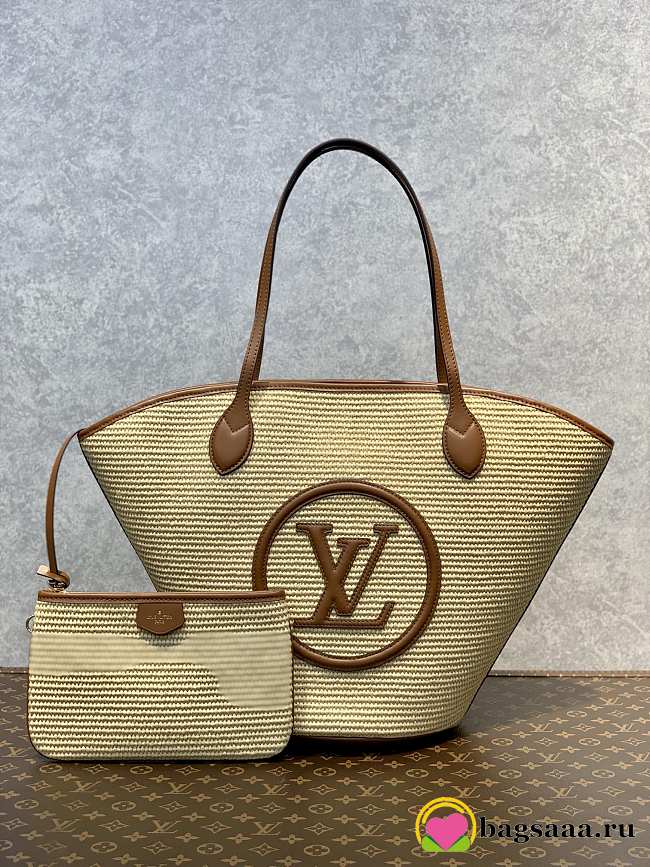 Louis Vuitton Raffia Handbag  - 1