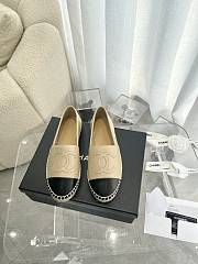 Chanel Loafer Beige And Black - 1