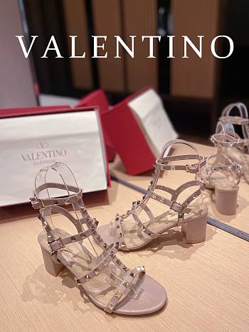Valentino Chunky Heel Pink 6cm