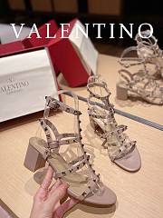 Valentino Chunky Heel Pink 6cm - 6