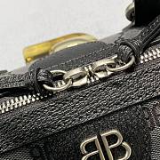 Balenciag & Gucci Canvas and Leather Bag Black 2295 - 5