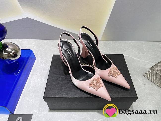 Versace Crystal Heels Pink - 1
