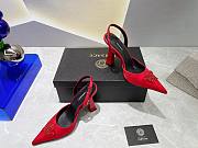Versace Crystal Heels Red - 3