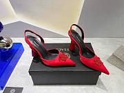 Versace Crystal Heels Red - 6