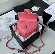 Chanel Heart Bag Medium Pink Lambskin - 2
