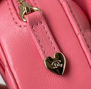 Chanel Heart Bag Medium Pink Lambskin - 4