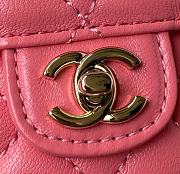 Chanel Heart Bag Medium Pink Lambskin - 6