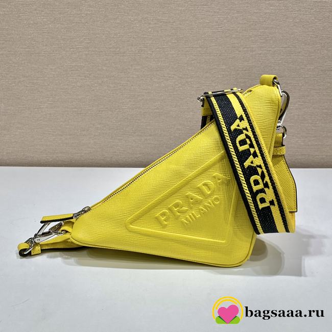 Prada Triangle Crossbody Bag 2VH155 Yellow - 1