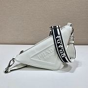 Prada Triangle Crossbody Bag 2VH155 White - 1