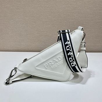 Prada Triangle Crossbody Bag 2VH155 White